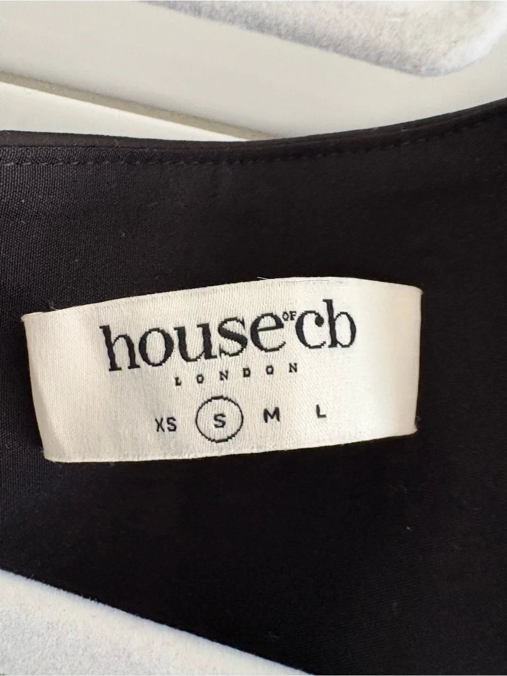 House of CB Black Square-Neck Bodycon Mini Dress size small - Picture 4 of 10
